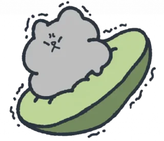 🥑 emoji @ikmut. ♡ Telegram sticker 22 of 40