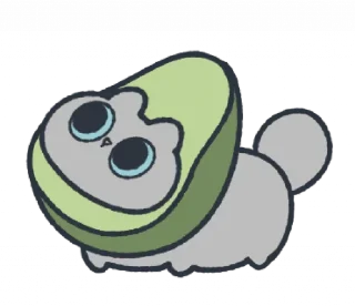 🥑 emoji @ikmut. ♡ Telegram sticker 16 of 40