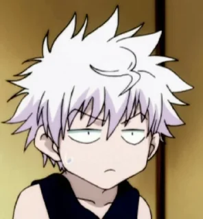 😞 emoji killua @wallgun Telegram sticker 11 of 43
