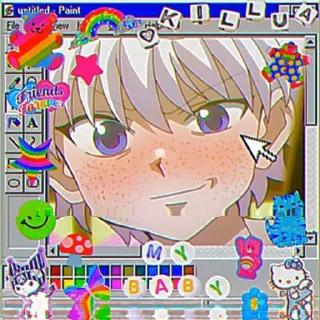 🥺 emoji killua @wallgun Telegram sticker 16 of 43