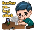 🙁 emoji LDR Couple Story @Tikelmu Telegram sticker 13 of 81