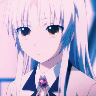 🤍 emoji Tachibana Kanade Telegram sticker 9 of 21