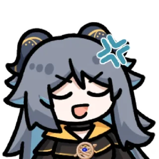 😠 emoji 龙娘水神 @zhaxia_cn Telegram sticker 21 of 80