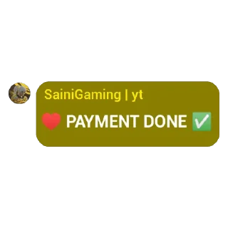 Sticker from @SainiGaming | yt