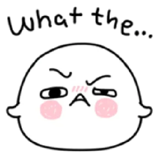 🤨 emoji Milkball | @cutestickers4you Telegram sticker 21 of 32