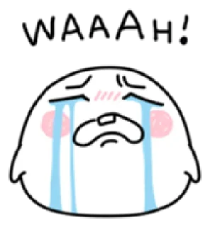 😭 emoji Milkball | @cutestickers4you Telegram sticker 20 of 32