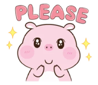 🥺 emoji love piggy | @cutestickers4you Telegram sticker 20 of 40