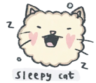 🥱 emoji meowmeme | @cutestickers4you Telegram sticker 9 of 40