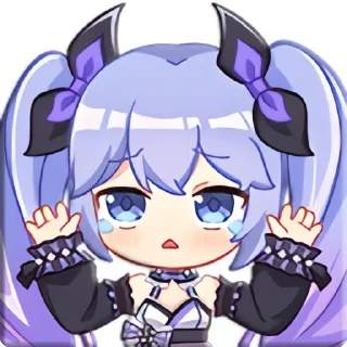 🏳️ emoji 向晚2.0装扮表情 @Rosmontis Telegram sticker 19 of 26