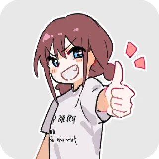 👍 emoji girls band cry ramu自用2 Telegram sticker 17 of 44