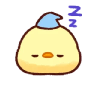 😴 emoji cute chick Emoji Telegram sticker 11 of 32