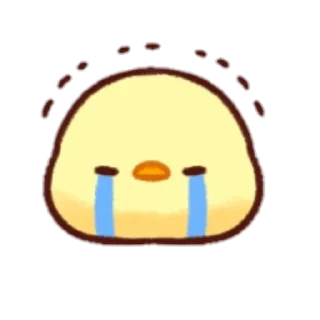 😭 emoji cute chick Emoji Telegram sticker 14 of 32