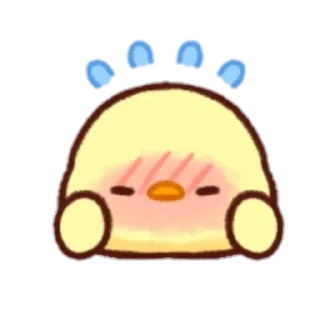 😳 emoji cute chick Emoji Telegram sticker 15 of 32