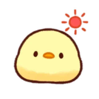 😀 emoji cute chick Emoji Telegram sticker 10 of 32