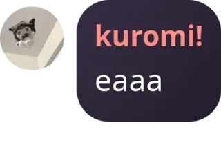 👮 emoji Pretty Kuromi Telegram sticker 10 of 27