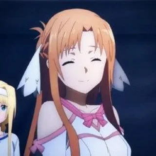 😊 emoji Asuna ❤️ Telegram sticker 5 of 8