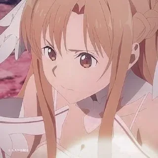 😠 emoji Asuna ❤️ Telegram sticker 7 of 8