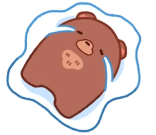 😭 emoji choco bear | @cutestickers4you Telegram sticker 19 of 20