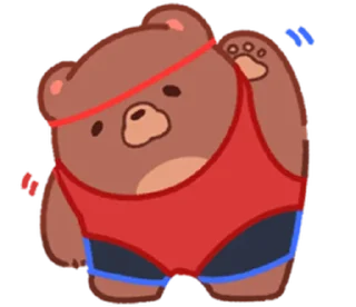 🥵 emoji choco bear | @cutestickers4you Telegram sticker 17 of 20