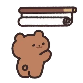 🧸 emoji @ikmut: Choco Bear. ♡ Telegram sticker 5 of 19