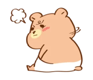 🤨 emoji baby bear Cha-cha| @cutestickers4you Telegram sticker 11 of 40