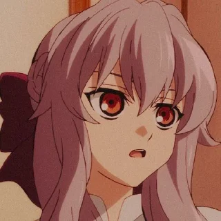 🐨 emoji Shinoa Hiiragi @SayuOgiwara22 Telegram sticker 17 of 23