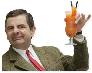 🍹 emoji Mr. Bean Telegram sticker 19 of 31