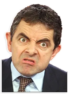 😡 emoji Mr. Bean Telegram sticker 23 of 31