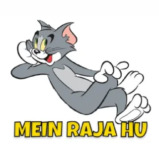 👑 emoji @stickersbag 🌟 Tom & jerry text 💖 Telegram sticker 21 of 80