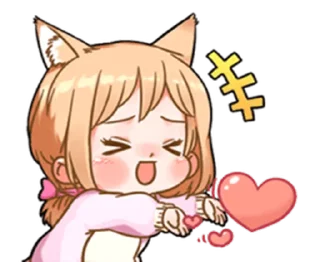 💗 emoji cat-like lover | @cutestickers4you Telegram sticker 7 of 29