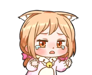 😢 emoji cat-like lover | @cutestickers4you Telegram sticker 13 of 29