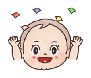 🥳 emoji xoxo baby | @cutestickers4you Telegram sticker 7 of 24