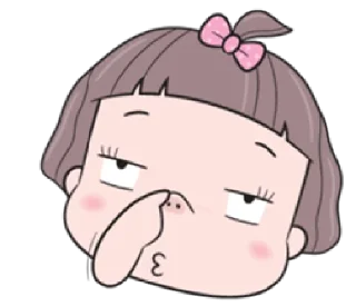 😒 emoji plumpy baby | @cutestickers4you Telegram sticker 11 of 40