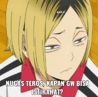 Sticker from Haikyuu Meme @yuiworld