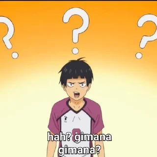 😗 emoji Haikyuu Meme part 2 Telegram sticker 10 of 40