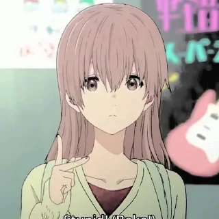 Sticker from Nishimiya @URKAWAIIWAIFU