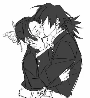 💜 emoji Shinobu x Giyuu Dilly's Telegram sticker 10 of 58