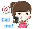 📞 emoji Girl Telegram sticker 18 of 120