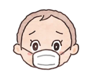 😷 emoji xoxo baby | @cutestickers4you Telegram sticker 21 of 24