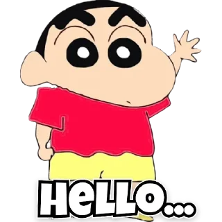 👋 emoji SHINCHAN Telegram sticker 7 of 19