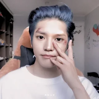 🐱 emoji ✎ᝰ┆TAEYONG by @stickernct Telegram sticker 10 of 36