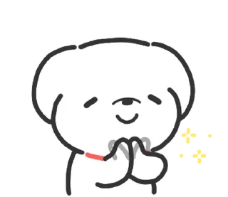 ⭐ emoji doodle baby dog @stickieri Telegram sticker 8 of 24