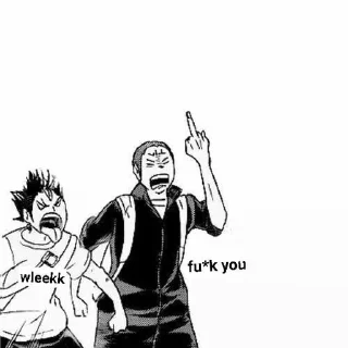 😌 emoji haikyuu manga meme Telegram sticker 10 of 20