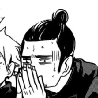 😌 emoji haikyuu manga meme Telegram sticker 16 of 20