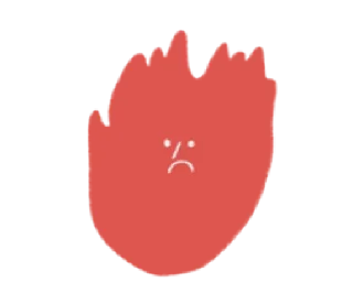 😡 emoji happy thoughts | @cutestickers4you Telegram sticker 7 of 40