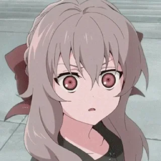 🐨 emoji Shinoa Hiiragi @SayuOgiwara22 Telegram sticker 10 of 23