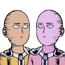 😐 emoji Saitama :  : @CozyFocx ☆ Telegram sticker 13 of 14