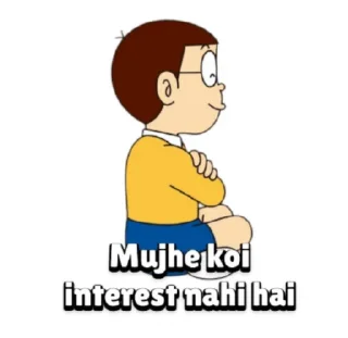 😏 emoji @stickersbag 💖 Nobita Doraemon Telegram sticker 5 of 60