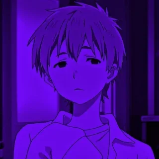 ✨ emoji Anime boys purple aesthetic @XLucy_XD Telegram sticker 6 of 65