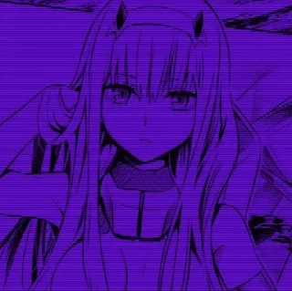 💜 emoji Anime girls purple aesthetic (@VoidStickers) Telegram sticker 11 of 45
